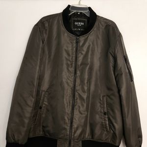 Guess Olive Bomber Jacket- XL